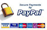 Secure payment by Paypal and all major credit cards